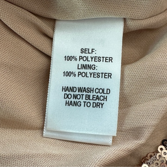 Lulus gold strapless bodycon sequin dress large - Picture 6 of 6